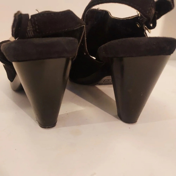 Aerosoles Heelrest Black Suede Haven Peep Toe Slingback Heels in Size 7 M - Picture 7 of 14